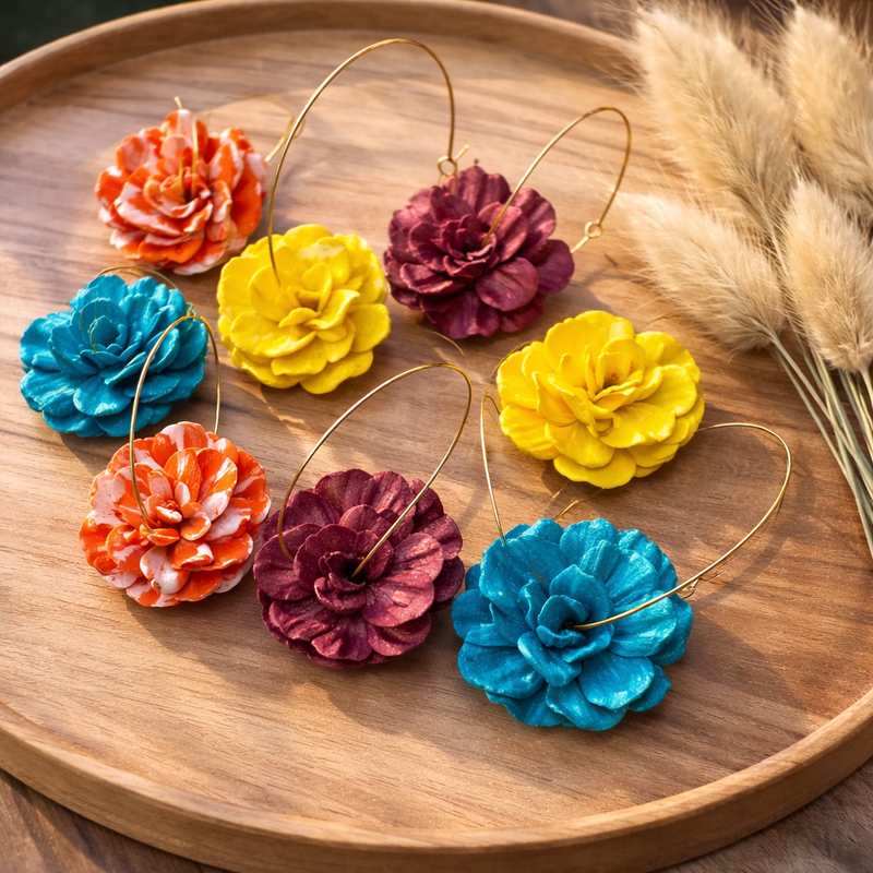 Les jolies boucles d'oreilles
