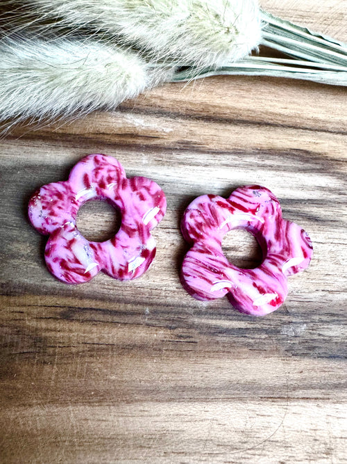 Les grandes « Flora » marbré rose