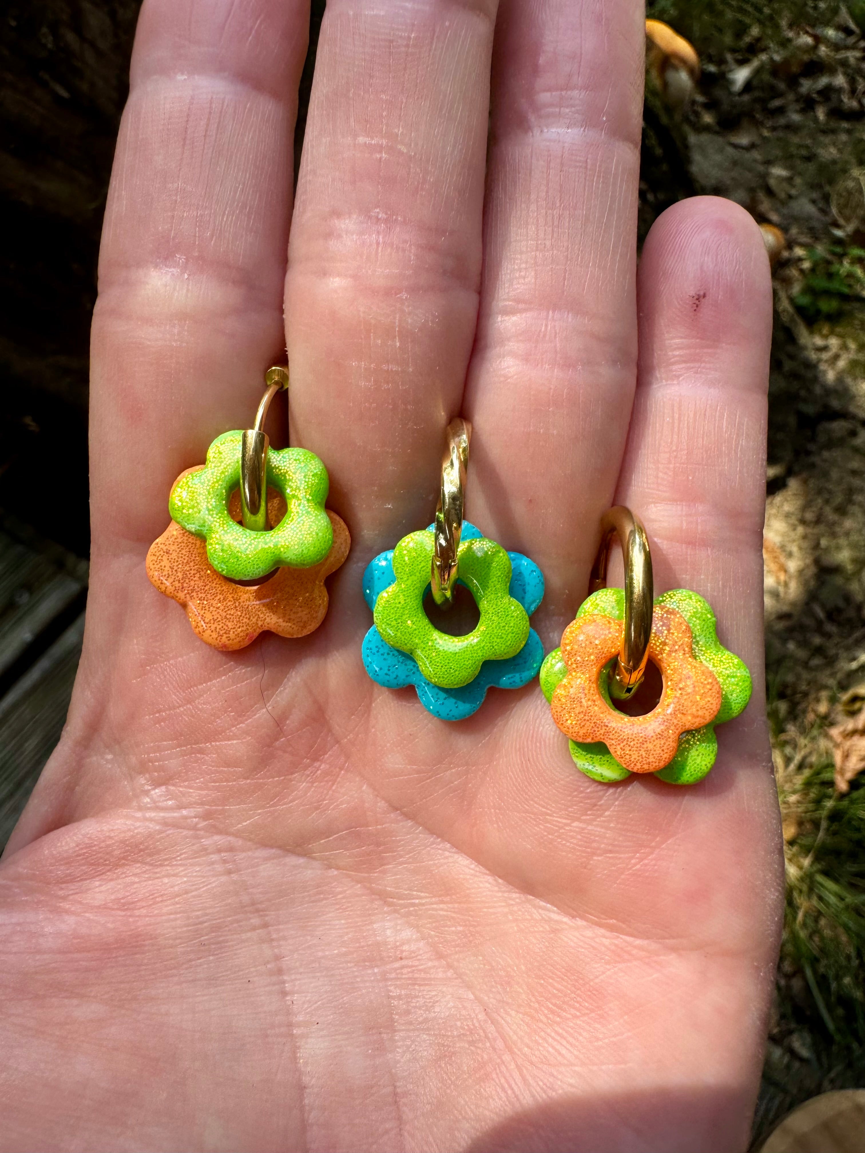 Double « Flora » pailletées