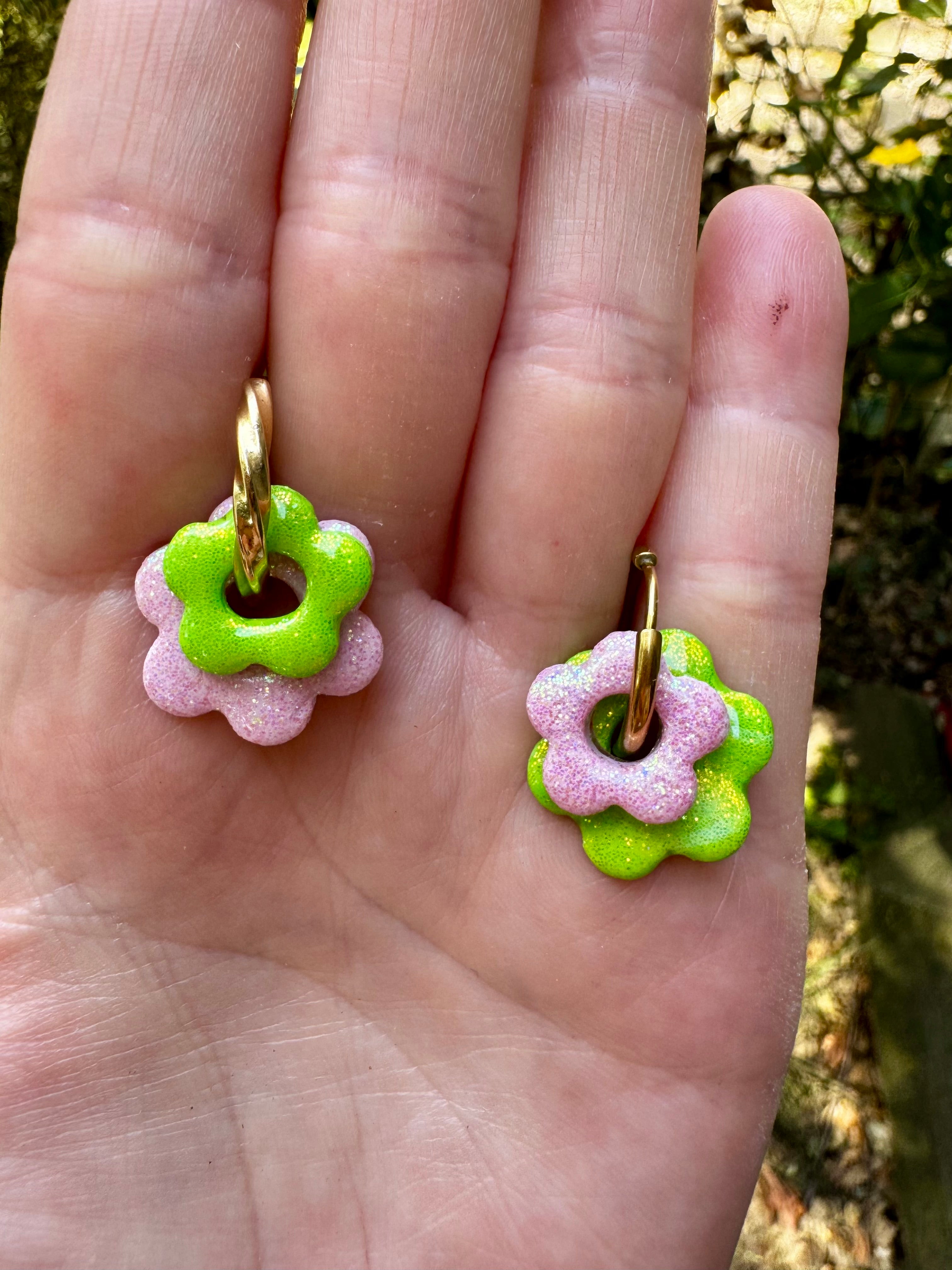 Double « Flora » pailletées