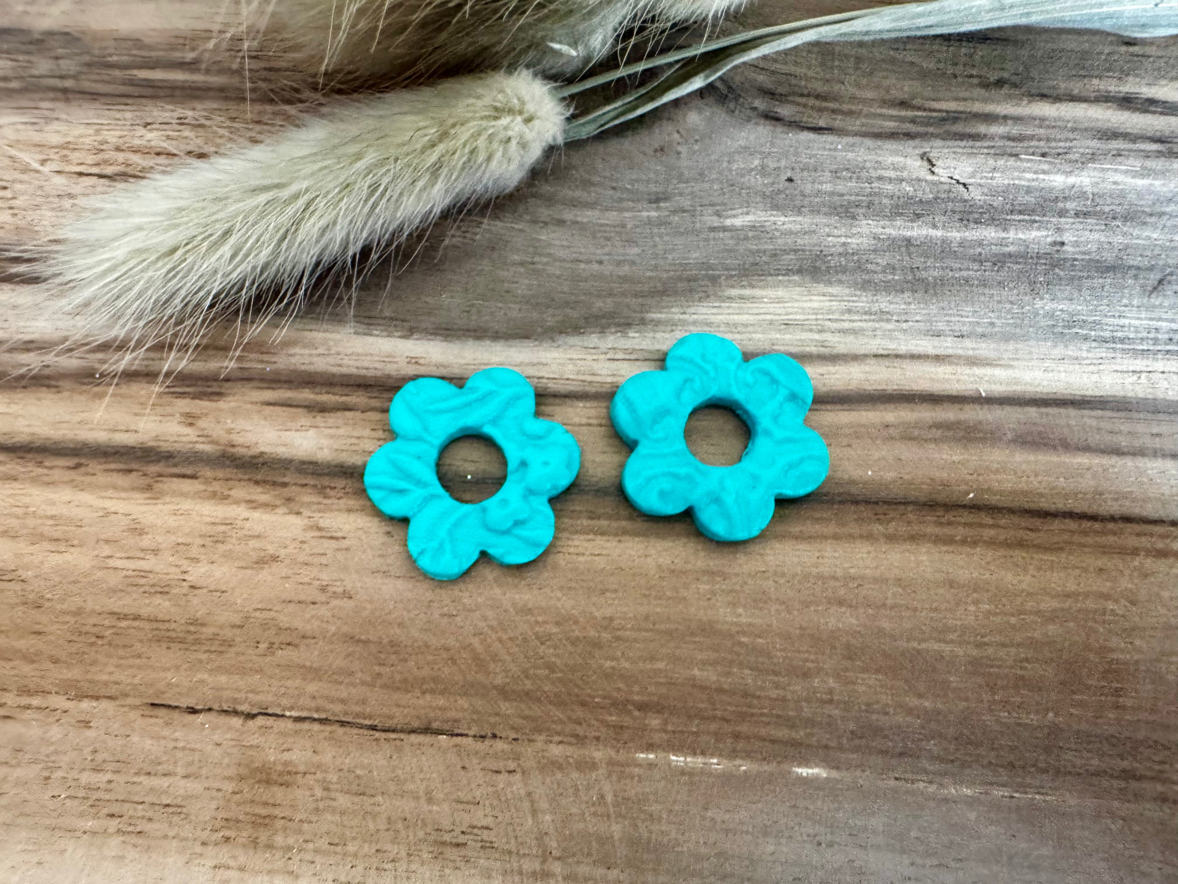 Les « Flora » à motif - turquoise