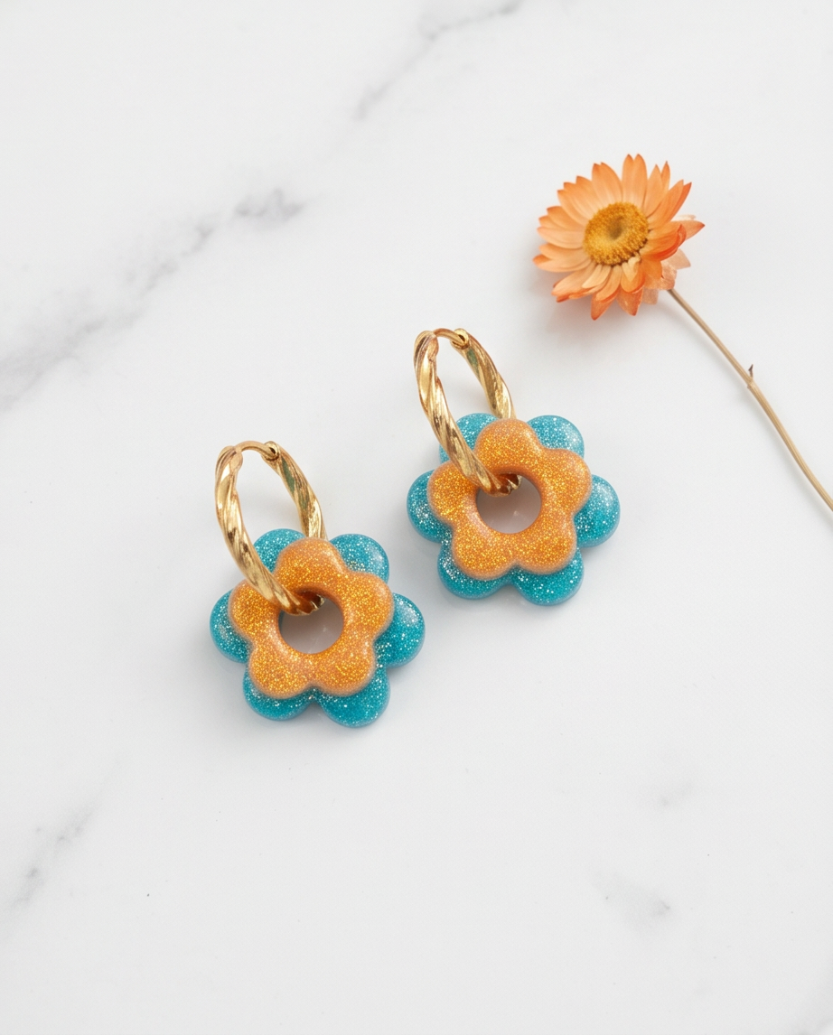 Double « Flora » pailletées