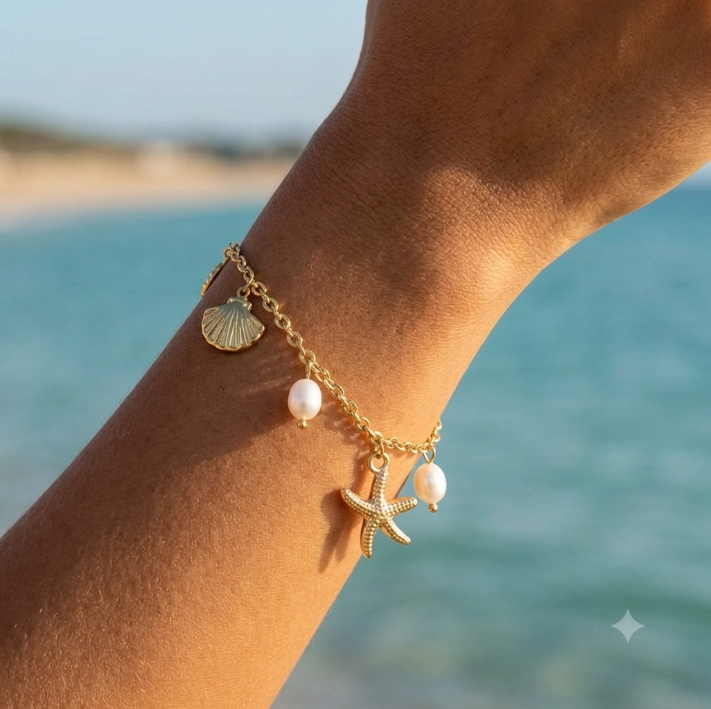 Bracelet (cheville ou pas) "Lagoon"