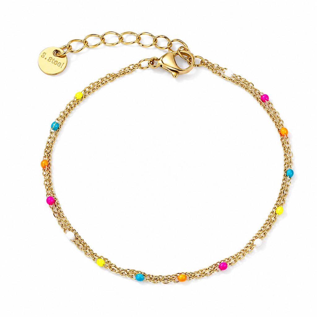 Bracelet Perlé Multicolore